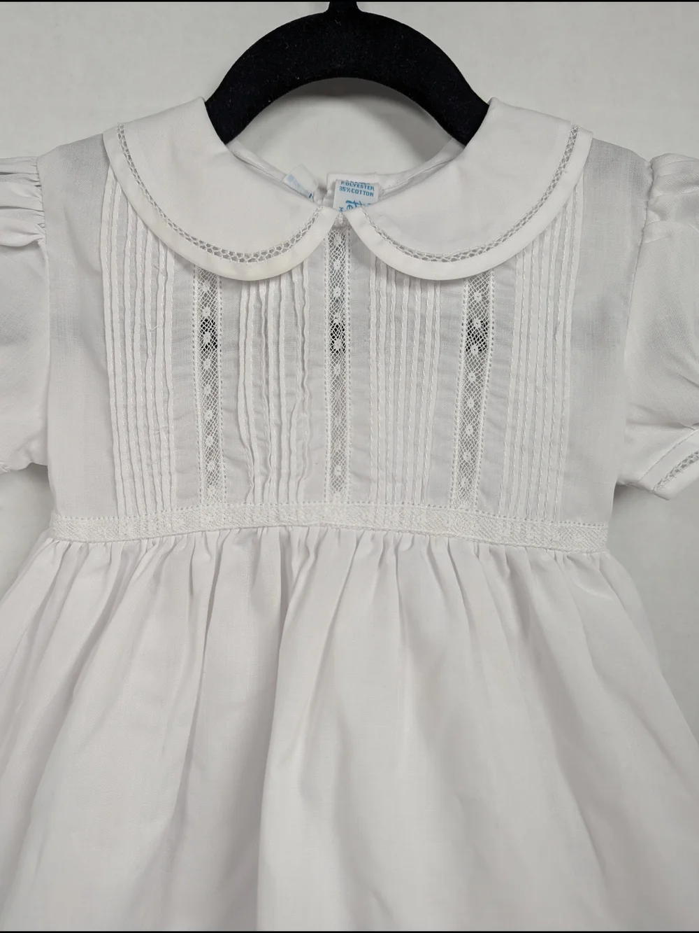 Feltman Brothers White Flower Girl Dress Christening Baptism Heirloom 12 Months